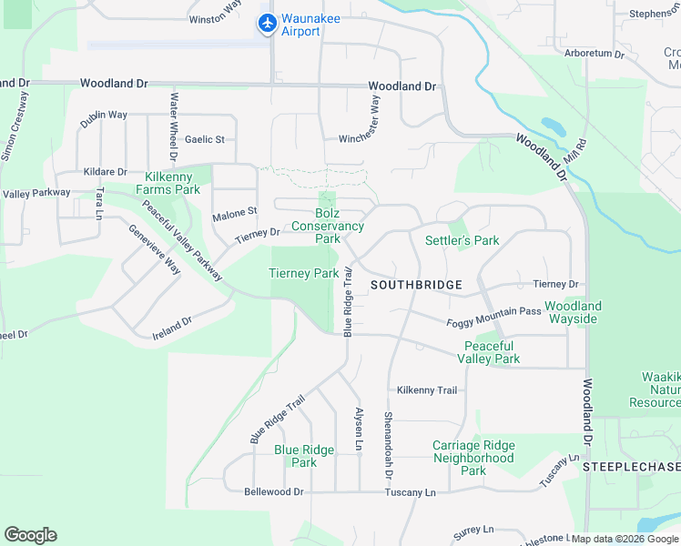 map of restaurants, bars, coffee shops, grocery stores, and more near 1520 Blue Ridge Trail in Waunakee