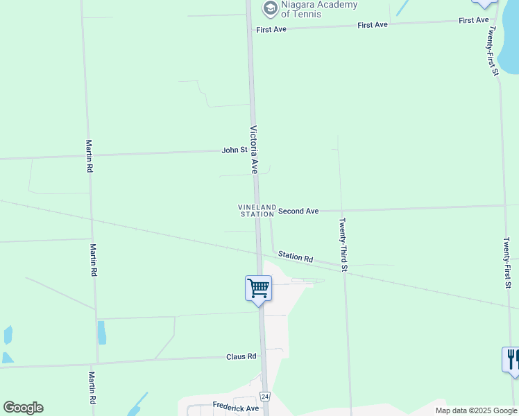 map of restaurants, bars, coffee shops, grocery stores, and more near 4301 Victoria Avenue in Lincoln