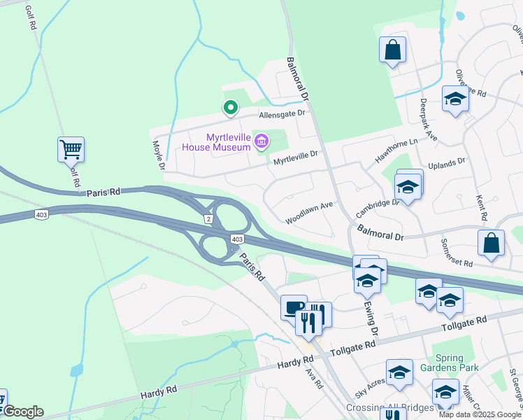 71 Woodlawn Avenue, Brantford ON Walk Score