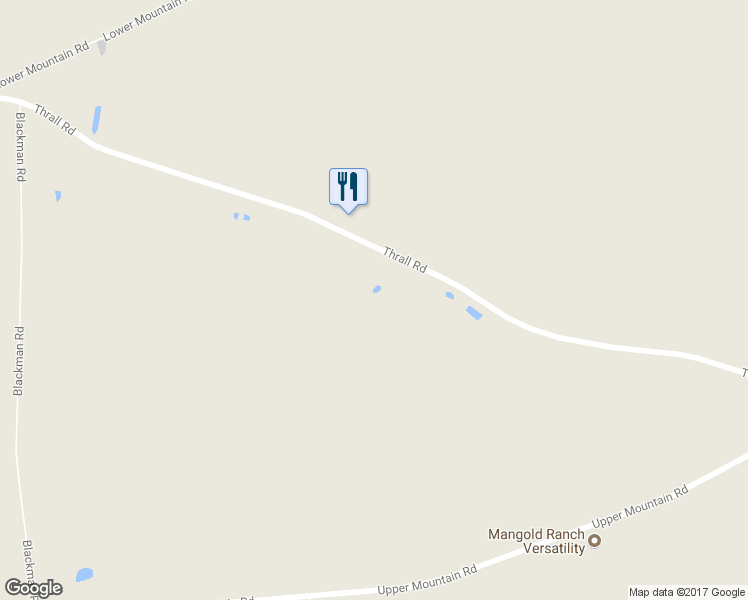 map of restaurants, bars, coffee shops, grocery stores, and more near 4678 Thrall Road in Lockport