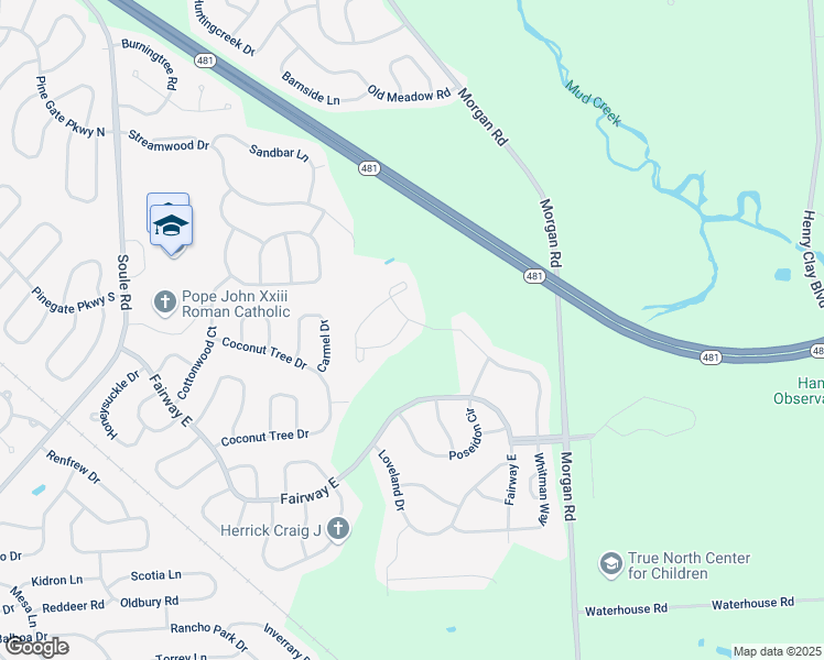 map of restaurants, bars, coffee shops, grocery stores, and more near 8261 Gabion Way in Liverpool