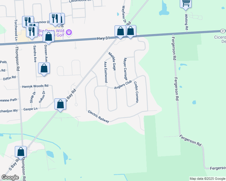 map of restaurants, bars, coffee shops, grocery stores, and more near 6248 Addison Loomis in Cicero