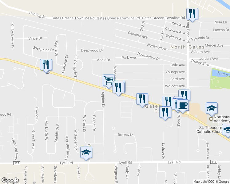 map of restaurants, bars, coffee shops, grocery stores, and more near 798 Highway 31 in Rochester