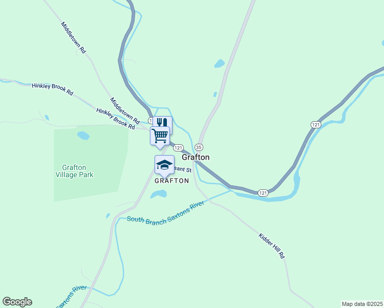 map of restaurants, bars, coffee shops, grocery stores, and more near 217 Main Street in Chester