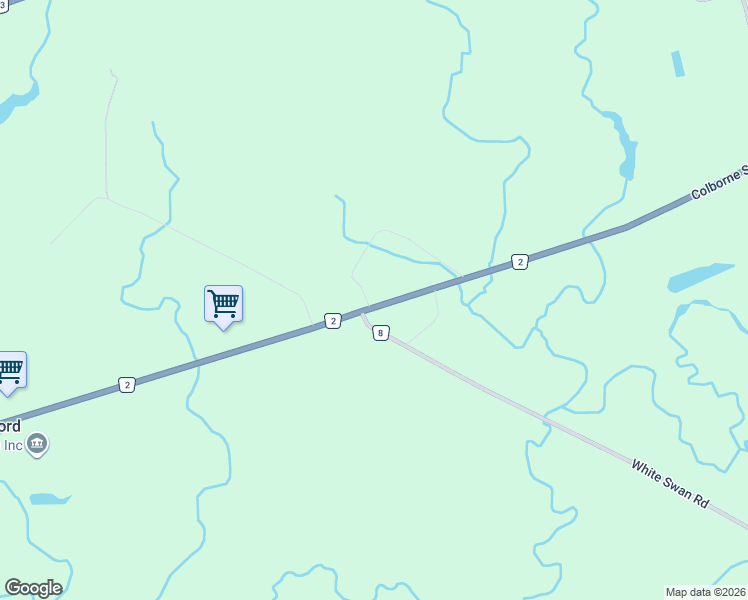 map of restaurants, bars, coffee shops, grocery stores, and more near 10 White Swan Road in Brant