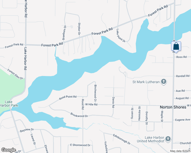 map of restaurants, bars, coffee shops, grocery stores, and more near 4420 Cherrywood Court in Norton Shores