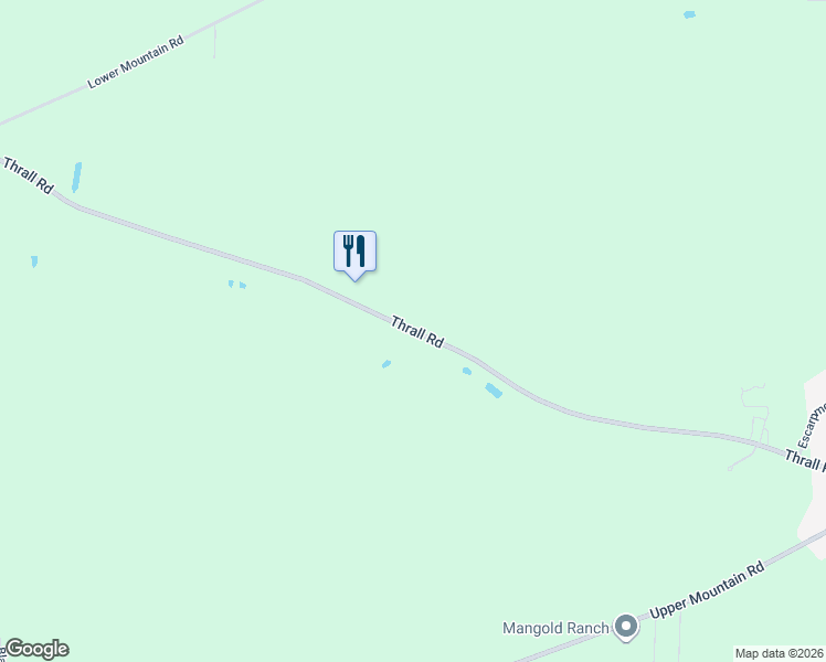 map of restaurants, bars, coffee shops, grocery stores, and more near 4678 Thrall Road in Lockport