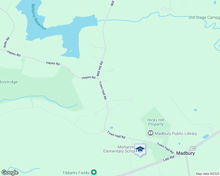 map of restaurants, bars, coffee shops, grocery stores, and more near 39 Town Hall Road in Madbury