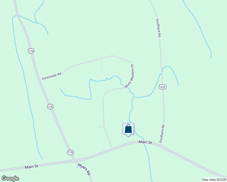 map of restaurants, bars, coffee shops, grocery stores, and more near 11570 Misty Meadow Drive in Cato