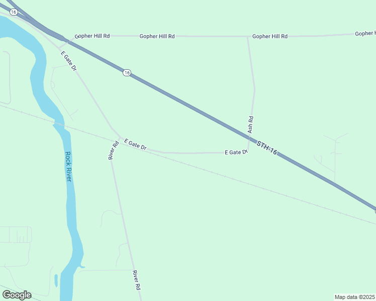 map of restaurants, bars, coffee shops, grocery stores, and more near W2855 East Gate Drive in Watertown