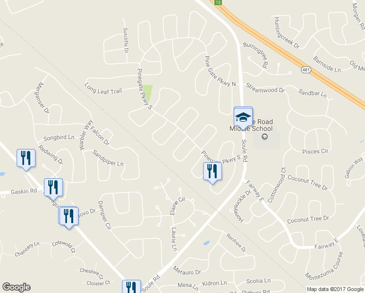 map of restaurants, bars, coffee shops, grocery stores, and more near 8330 Summit Cedar Lane in Liverpool