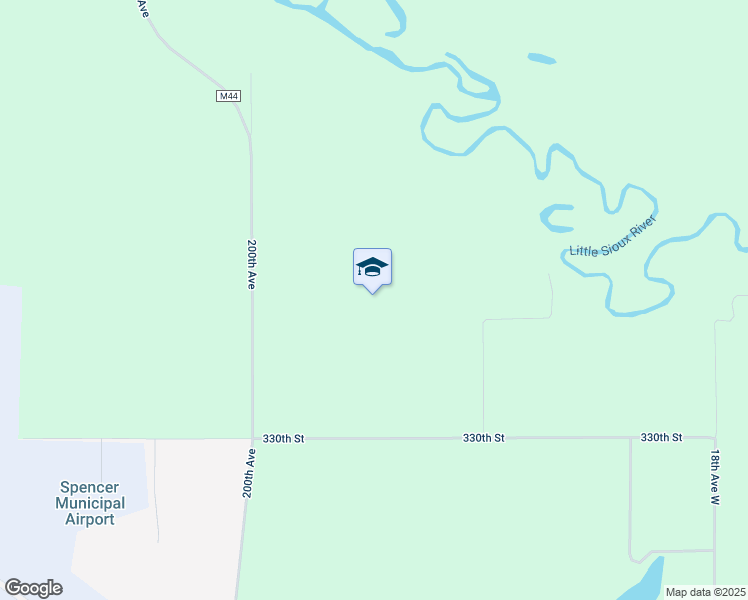 map of restaurants, bars, coffee shops, grocery stores, and more near in Spencer