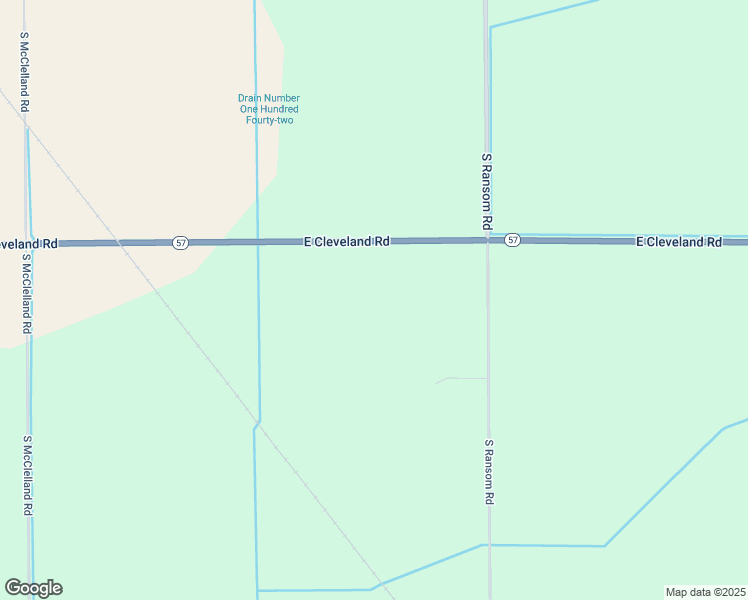 map of restaurants, bars, coffee shops, grocery stores, and more near 7798 East Cleveland Road in Ashley