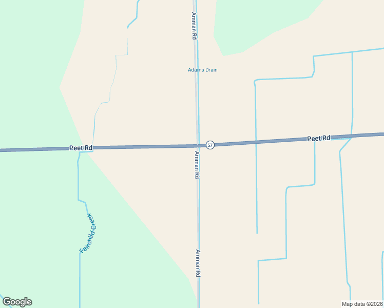 map of restaurants, bars, coffee shops, grocery stores, and more near 8005 Peet Road in Chesaning