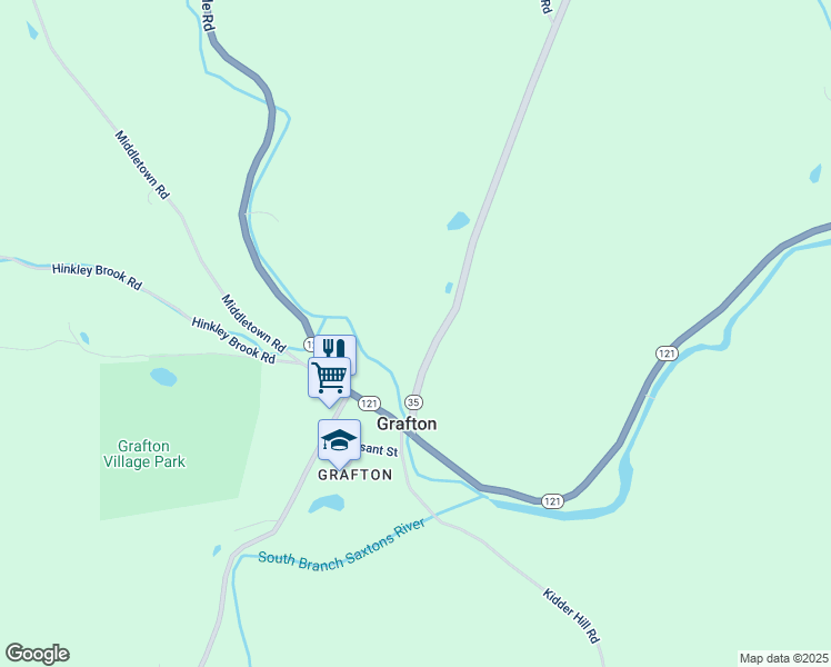 map of restaurants, bars, coffee shops, grocery stores, and more near 201 Chester Hill Road in Grafton