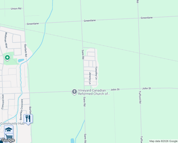 map of restaurants, bars, coffee shops, grocery stores, and more near 4592 Martha Lane in Lincoln