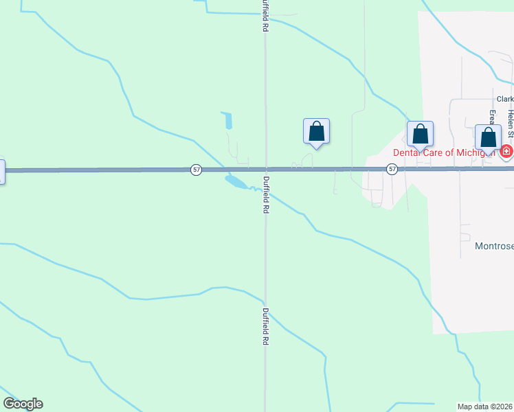 map of restaurants, bars, coffee shops, grocery stores, and more near 11459 Duffield Road in Montrose