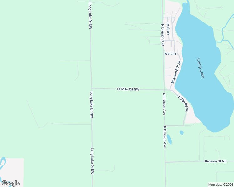 map of restaurants, bars, coffee shops, grocery stores, and more near 270 14 Mile Road Northwest in Sparta