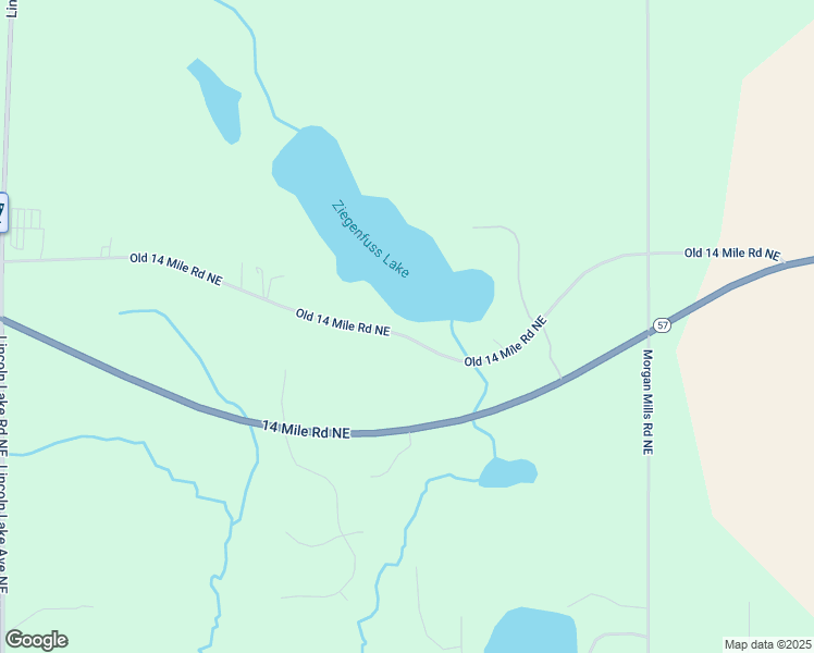 map of restaurants, bars, coffee shops, grocery stores, and more near 13415 Old 14 Mile Road Northeast in Greenville