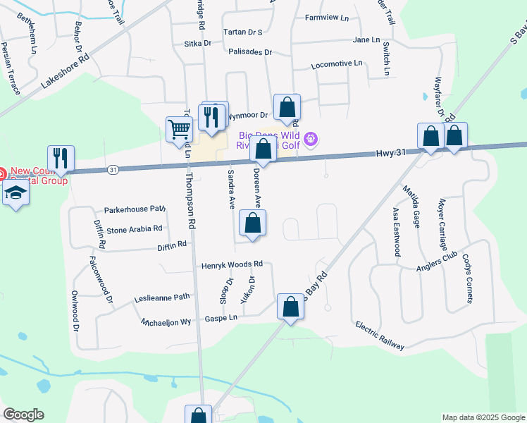 map of restaurants, bars, coffee shops, grocery stores, and more near 8342 Doreen Avenue in Cicero