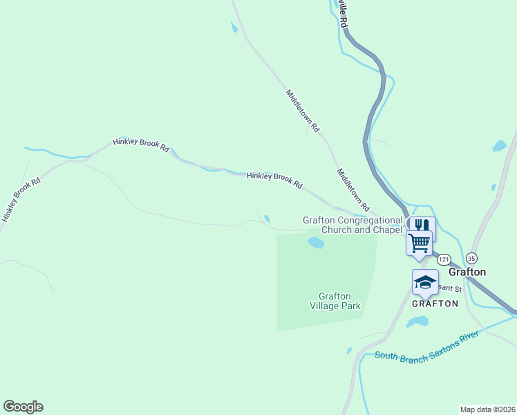map of restaurants, bars, coffee shops, grocery stores, and more near 198 Fire Pond Road in Grafton