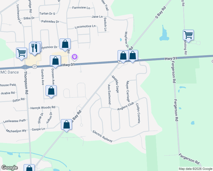 map of restaurants, bars, coffee shops, grocery stores, and more near 6333 Asa Eastwood in Cicero
