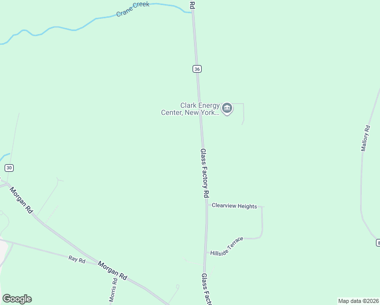 map of restaurants, bars, coffee shops, grocery stores, and more near 6461 Glass Factory Road in Marcy