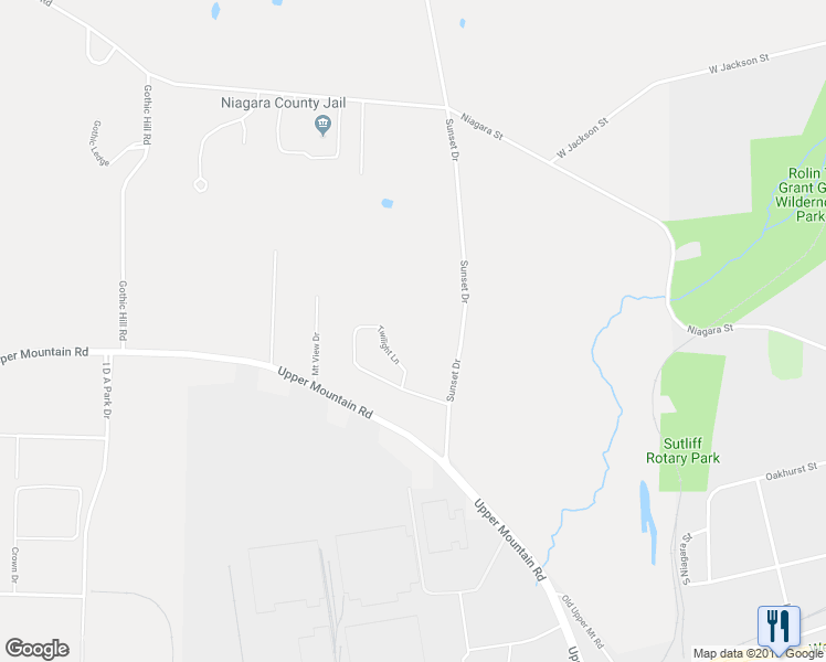 map of restaurants, bars, coffee shops, grocery stores, and more near 5514 Twilight Lane in Lockport