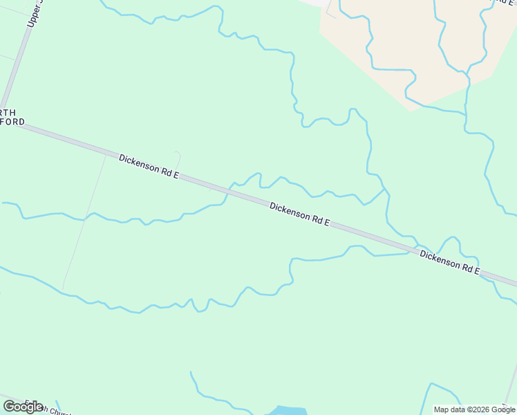 map of restaurants, bars, coffee shops, grocery stores, and more near 8125 Dickenson Road East in Hamilton