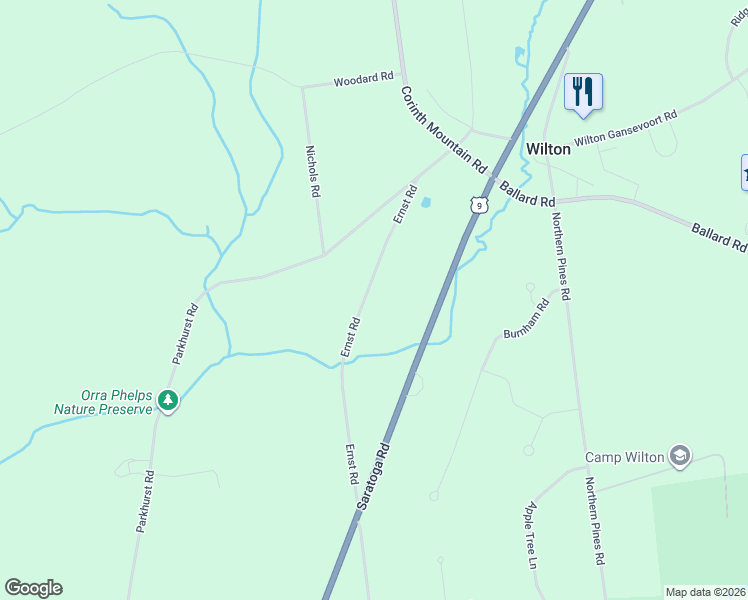 map of restaurants, bars, coffee shops, grocery stores, and more near 20 Ernst Road in Gansevoort