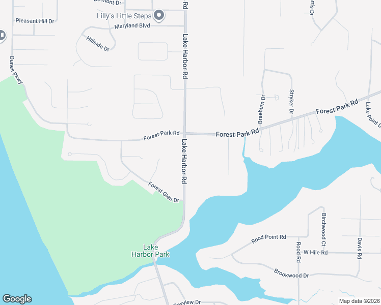 map of restaurants, bars, coffee shops, grocery stores, and more near 1785 Forest Park Road in Norton Shores