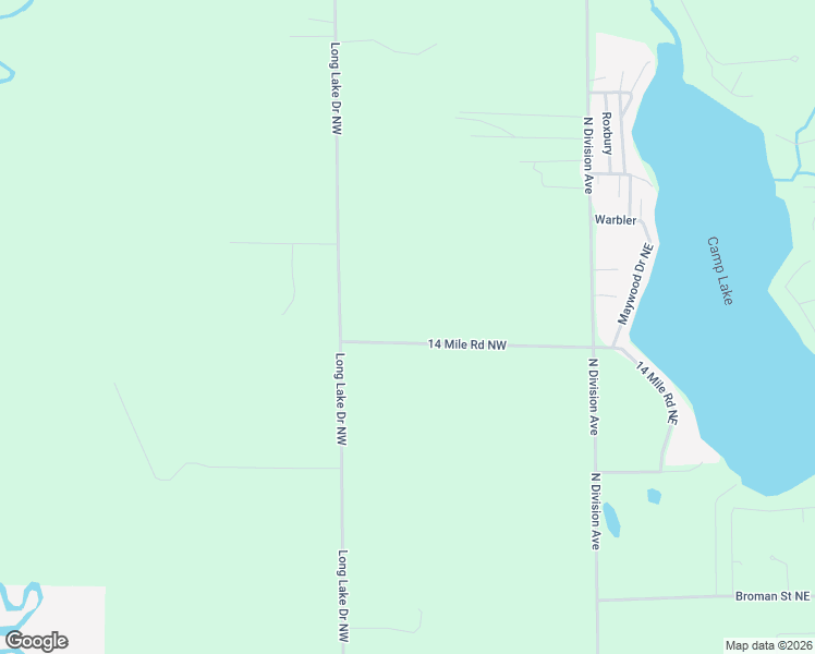 map of restaurants, bars, coffee shops, grocery stores, and more near 295 14 Mile Road Northwest in Sparta