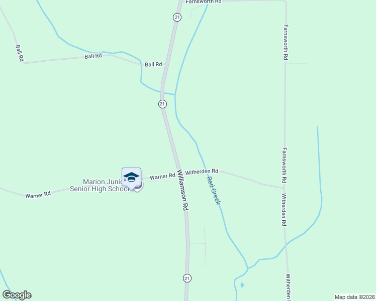 map of restaurants, bars, coffee shops, grocery stores, and more near 4774 State Route 21 in Marion