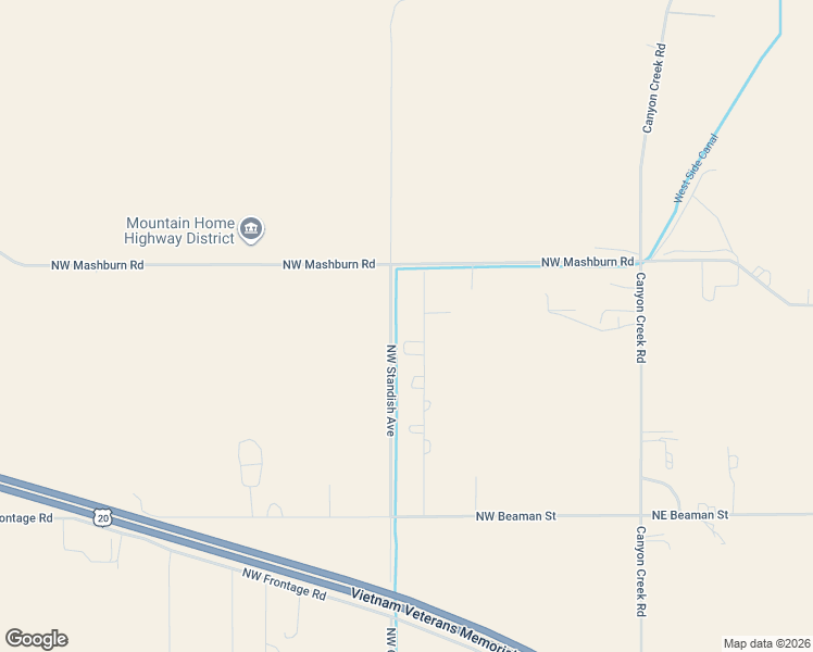 map of restaurants, bars, coffee shops, grocery stores, and more near 5515 Northwest Tennant Avenue in Mountain Home
