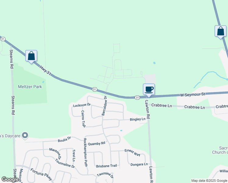 map of restaurants, bars, coffee shops, grocery stores, and more near 5509 New York 31 in Clay