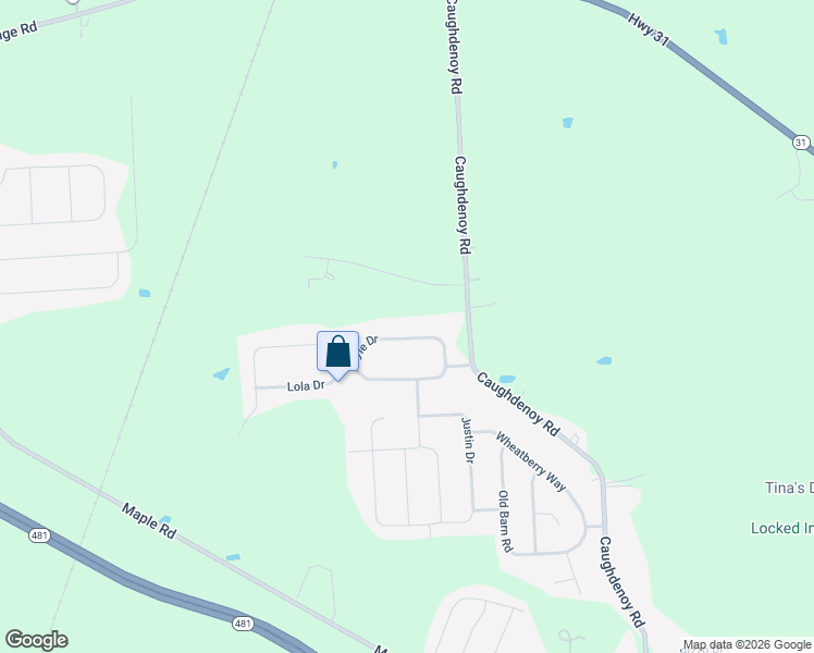 map of restaurants, bars, coffee shops, grocery stores, and more near 5182 Lyle Drive in Clay