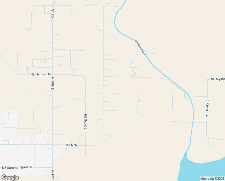 map of restaurants, bars, coffee shops, grocery stores, and more near 4622 Northeast Rancho Way in Mountain Home