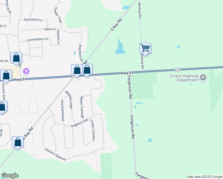 map of restaurants, bars, coffee shops, grocery stores, and more near in Clay