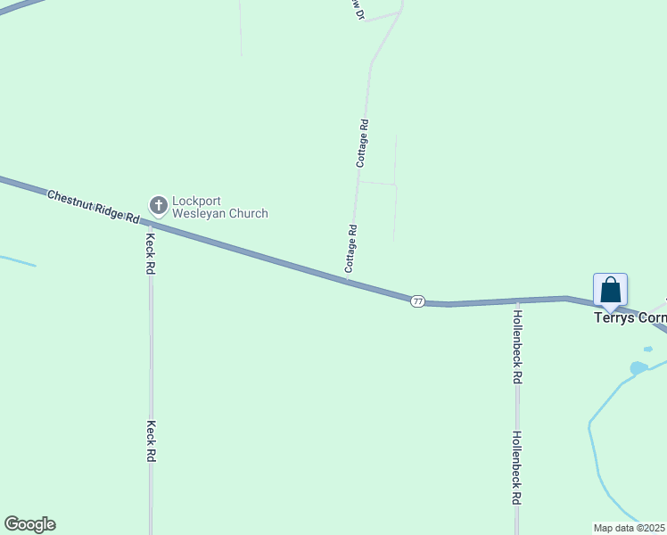 map of restaurants, bars, coffee shops, grocery stores, and more near 7551 Chestnut Ridge Road in Lockport