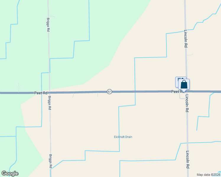 map of restaurants, bars, coffee shops, grocery stores, and more near 4500 Peet Rd in Chesaning