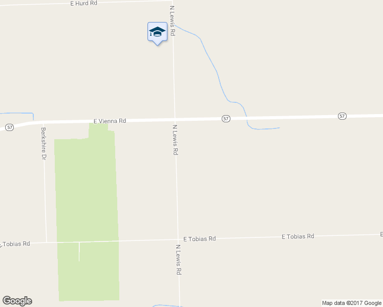 map of restaurants, bars, coffee shops, grocery stores, and more near 11454 North Lewis Road in Clio