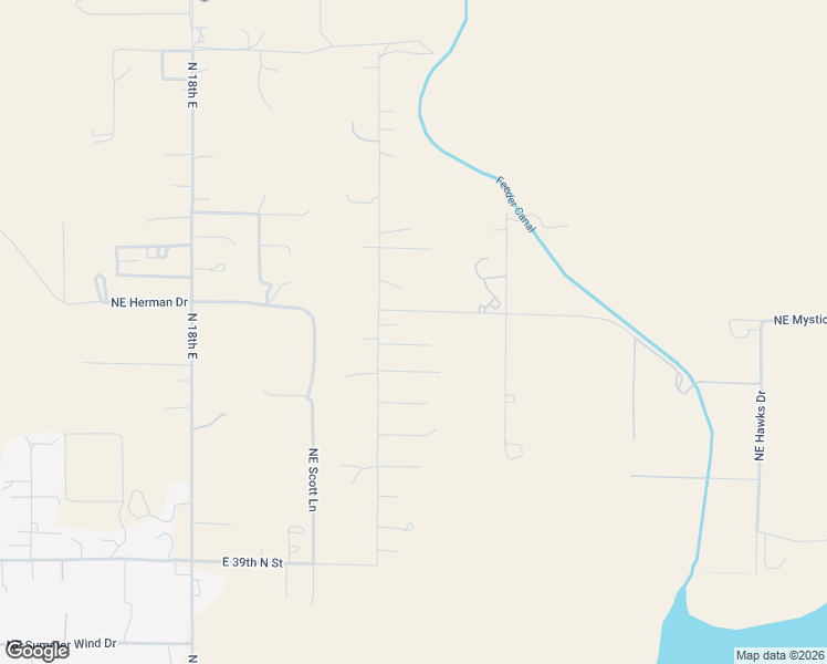 map of restaurants, bars, coffee shops, grocery stores, and more near 4622 Northeast Rancho Way in Mountain Home