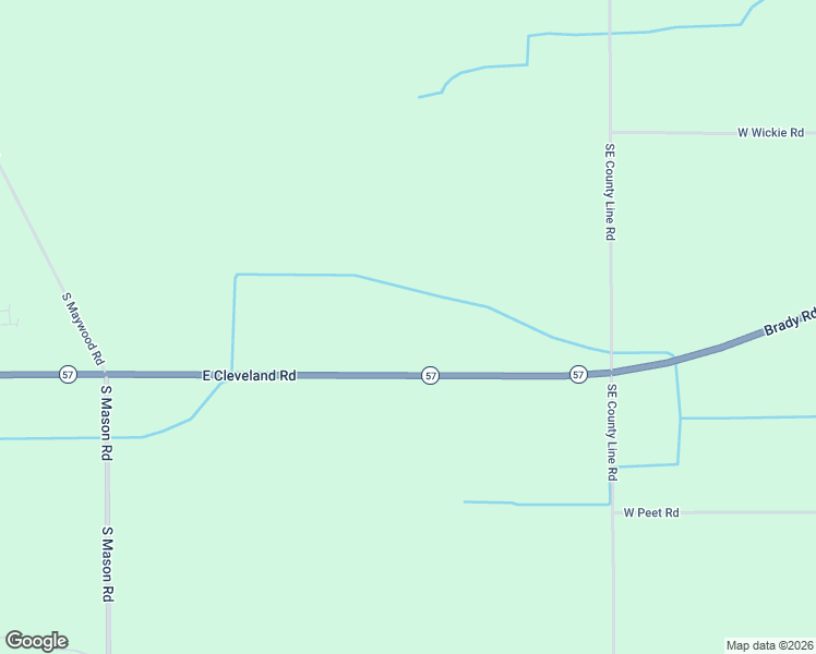 map of restaurants, bars, coffee shops, grocery stores, and more near 11763 East Cleveland Road in Bannister