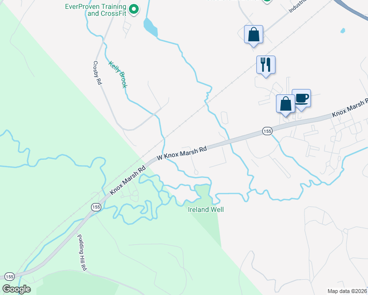 map of restaurants, bars, coffee shops, grocery stores, and more near 251 Knox Marsh Road in Dover