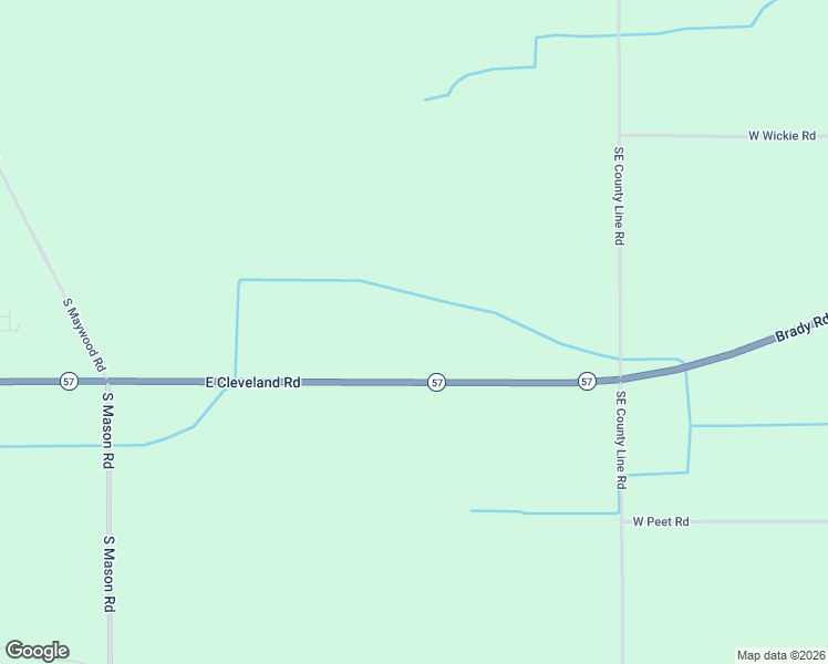 map of restaurants, bars, coffee shops, grocery stores, and more near 11763 East Cleveland Road in Bannister