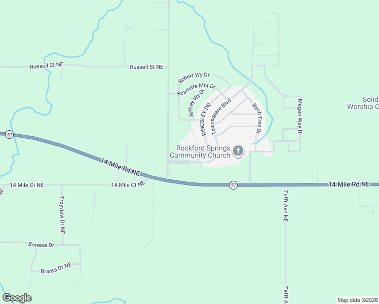 map of restaurants, bars, coffee shops, grocery stores, and more near Kingsley Drive Northeast in Kent County