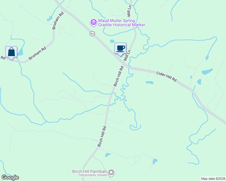 map of restaurants, bars, coffee shops, grocery stores, and more near 20 Birch Hill Road in York