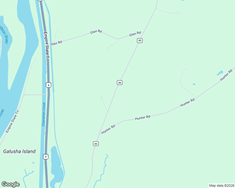 map of restaurants, bars, coffee shops, grocery stores, and more near 208 County Road 46 in Fort Edward