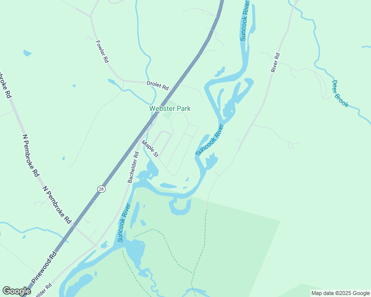 map of restaurants, bars, coffee shops, grocery stores, and more near 28 Pine Street in Epsom