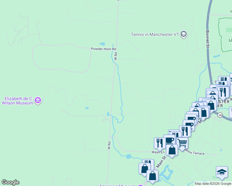 map of restaurants, bars, coffee shops, grocery stores, and more near 956 West Road in Arlington